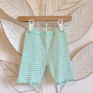 NWOT Zara Mint Soft Knit Ribbed Biker Shorts